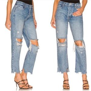 Free People Ripped Straight leg jeans